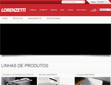 Tablet Screenshot of lorenzetti.com.br